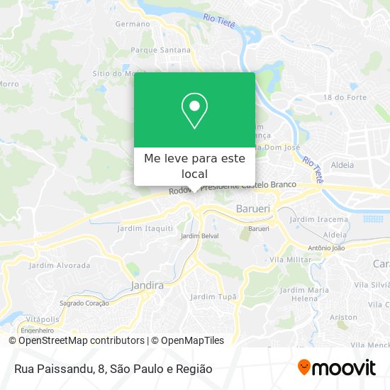 Rua Paissandu, 8 mapa
