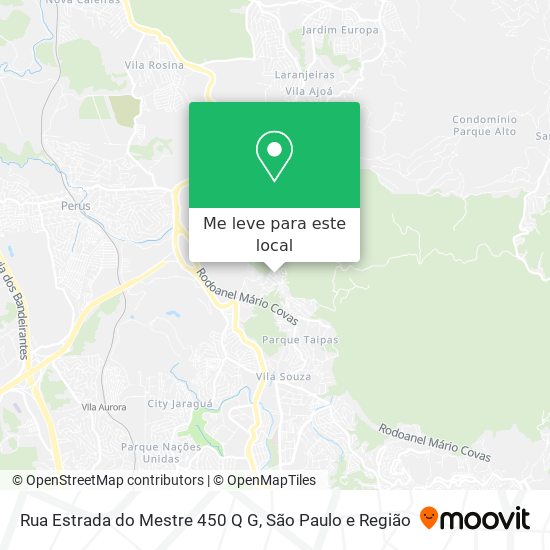 Rua Estrada do Mestre 450 Q G mapa