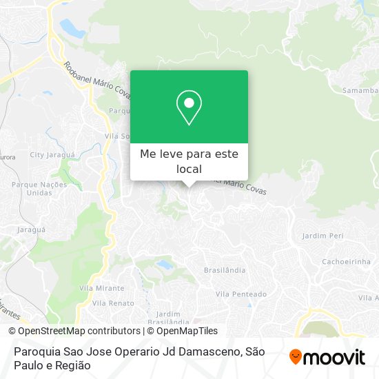 Paroquia Sao Jose Operario Jd Damasceno mapa