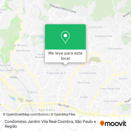 Condomínio Jardim Vila Real-Coimbra mapa