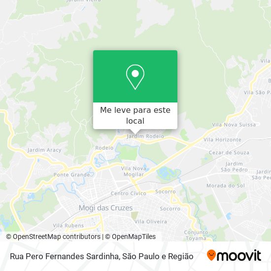 Rua Pero Fernandes Sardinha mapa