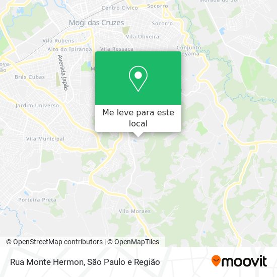 Rua Monte Hermon mapa