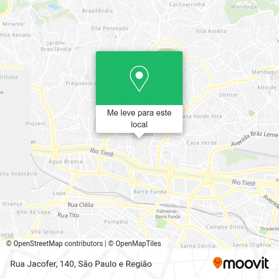 Rua Jacofer, 140 mapa