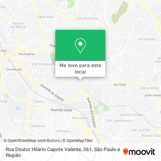 Rua Doutor Hilário Capote Valente, 361 mapa