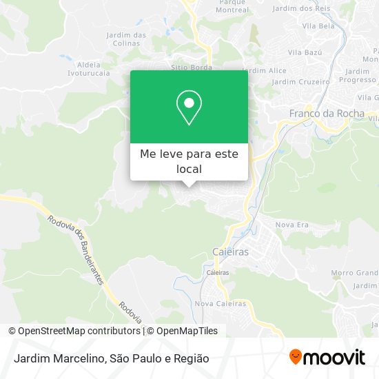 Jardim Marcelino mapa