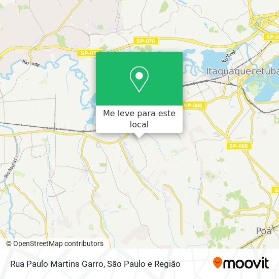 Rua Paulo Martins Garro mapa