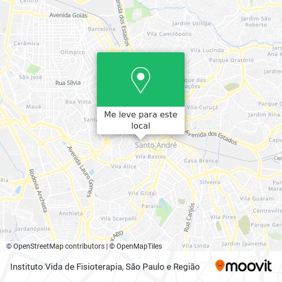 Instituto Vida de Fisioterapia mapa