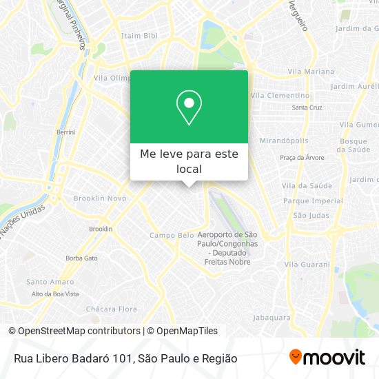 Rua Libero Badaró 101 mapa