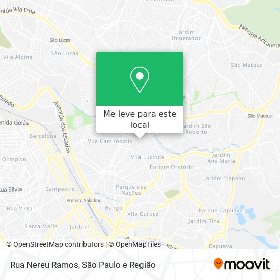 Rua Nereu Ramos mapa