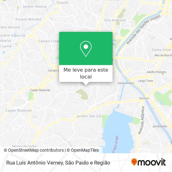 Rua Luís Antônio Verney mapa