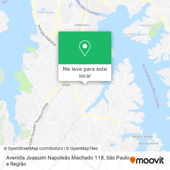 Avenida Joaquim Napoleão Machado 118 mapa