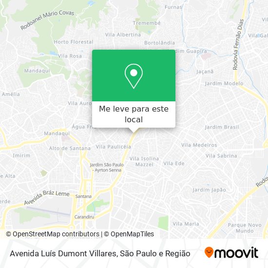 Avenida Luís Dumont Villares mapa