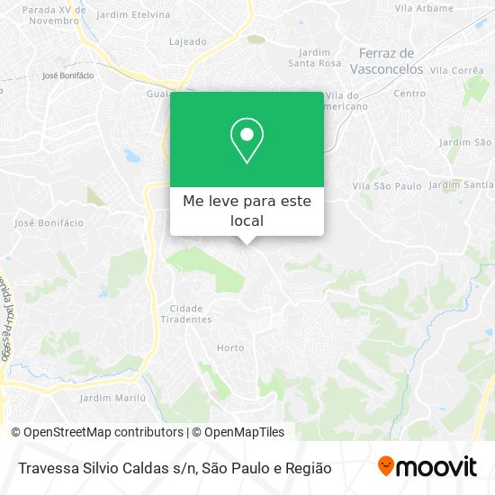 Travessa Silvio Caldas s/n mapa