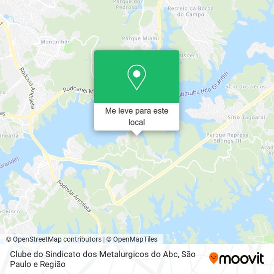 Clube do Sindicato dos Metalurgicos do Abc mapa