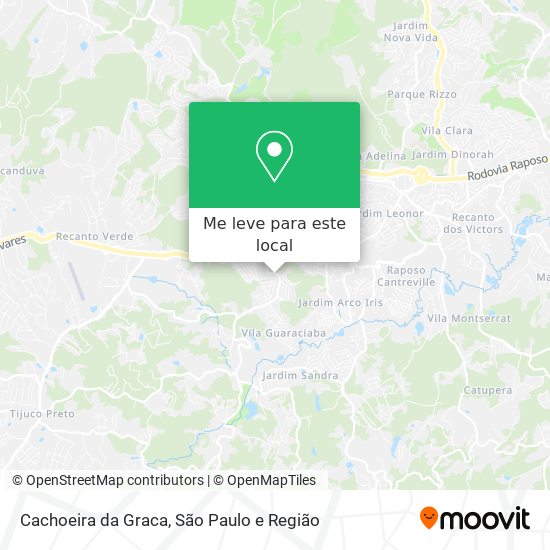 Cachoeira da Graca mapa
