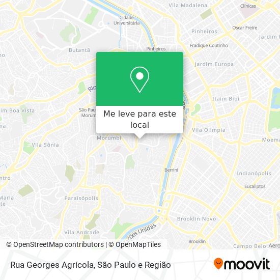 Rua Georges Agrícola mapa