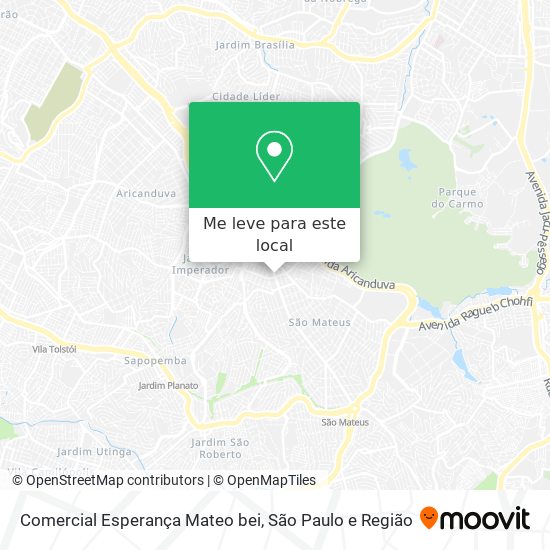 Comercial Esperança Mateo bei mapa