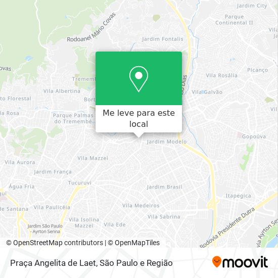 Praça Angelita de Laet mapa