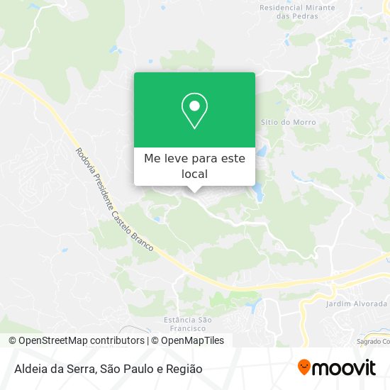 Aldeia da Serra mapa