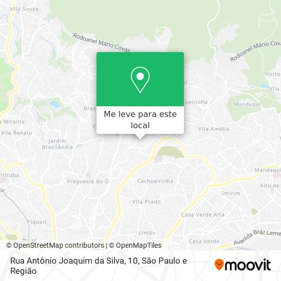 Rua Antônio Joaquim da Silva, 10 mapa