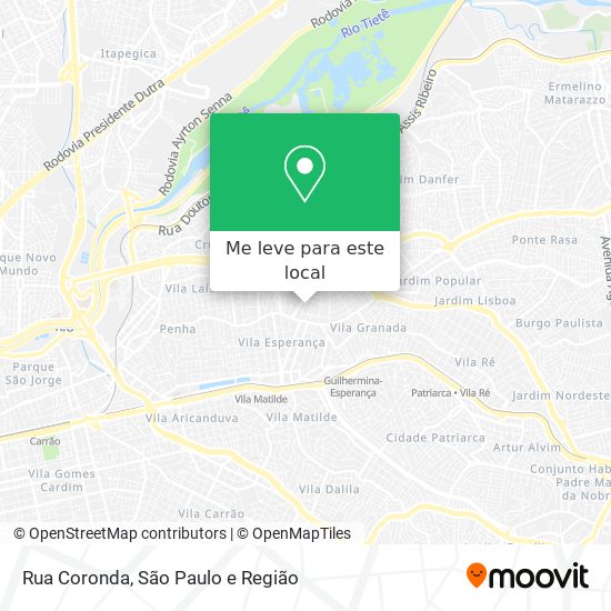 Rua Coronda mapa