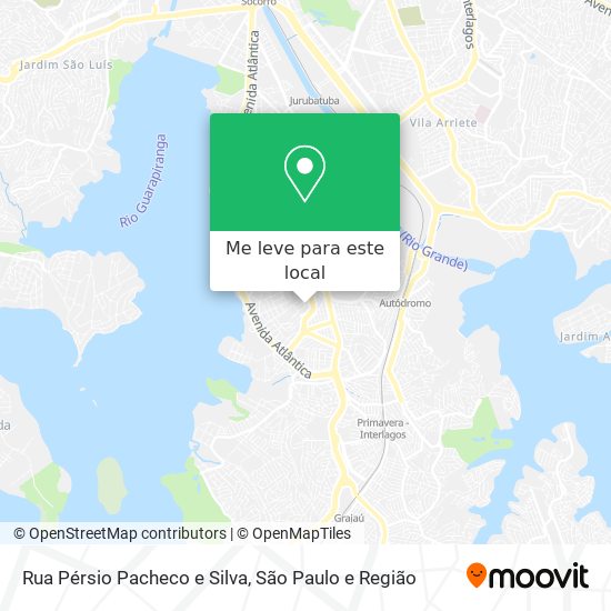Rua Pérsio Pacheco e Silva mapa