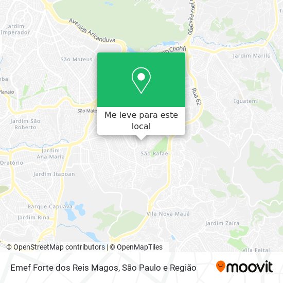 Emef Forte dos Reis Magos mapa