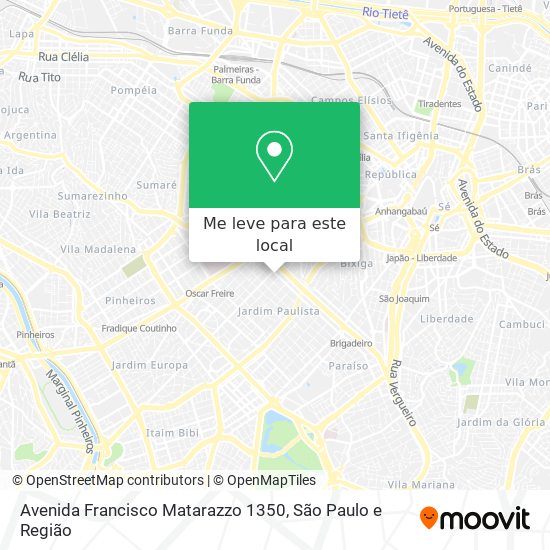 Avenida Francisco Matarazzo 1350 mapa