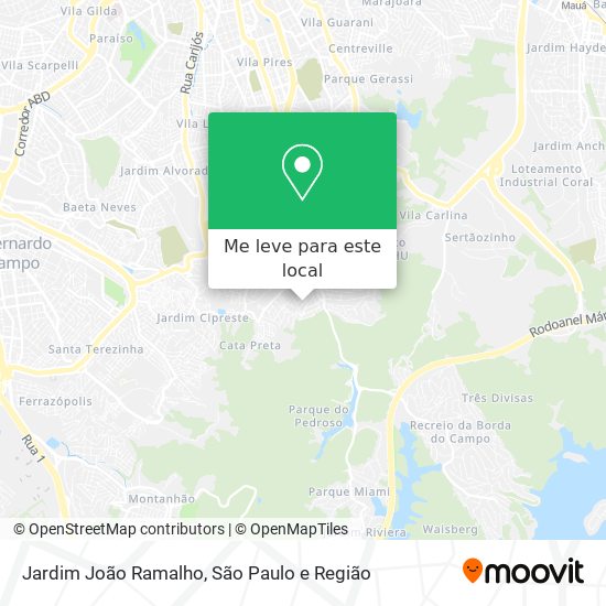 Jardim João Ramalho mapa