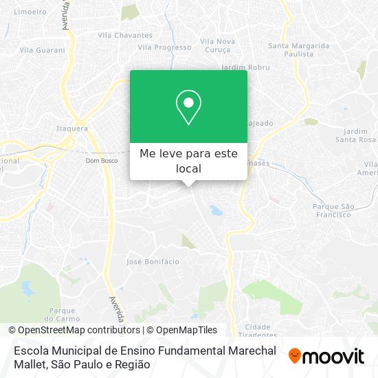 Escola Municipal de Ensino Fundamental Marechal Mallet mapa