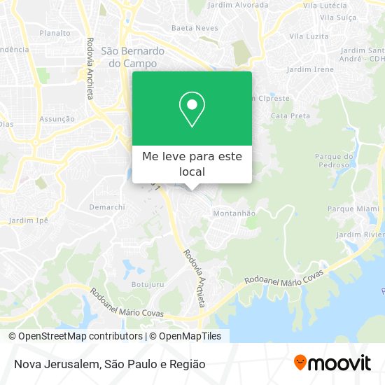 Nova Jerusalem mapa