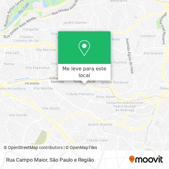 Rua Campo Maior mapa