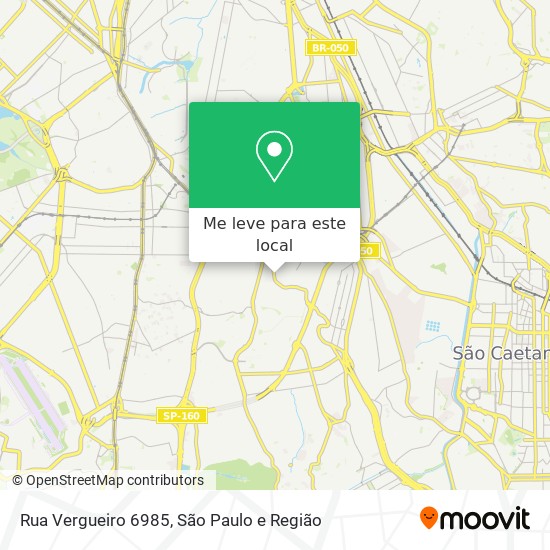 Rua Vergueiro 6985 mapa