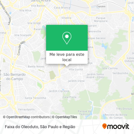 Faixa do Oleoduto mapa