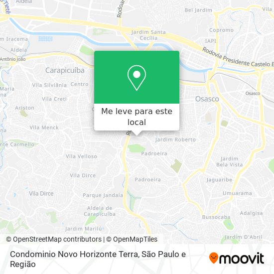 Condominio Novo Horizonte Terra mapa