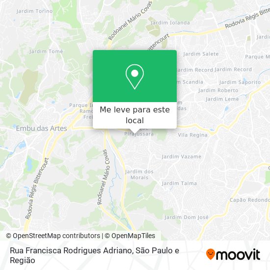 Rua Francisca Rodrigues Adriano mapa