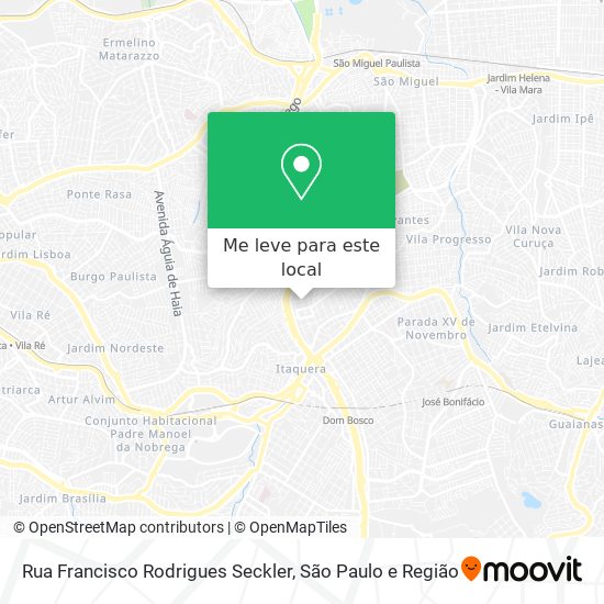 Rua Francisco Rodrigues Seckler mapa