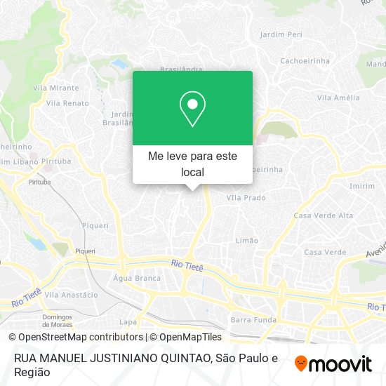 RUA MANUEL JUSTINIANO QUINTAO mapa