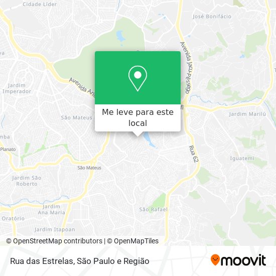 Rua das Estrelas mapa