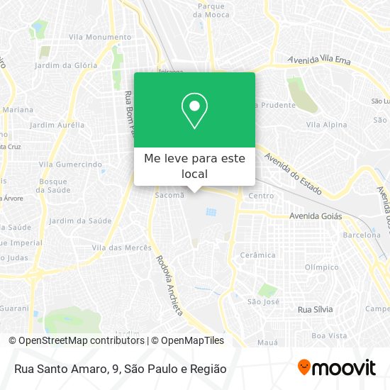 Rua Santo Amaro, 9 mapa