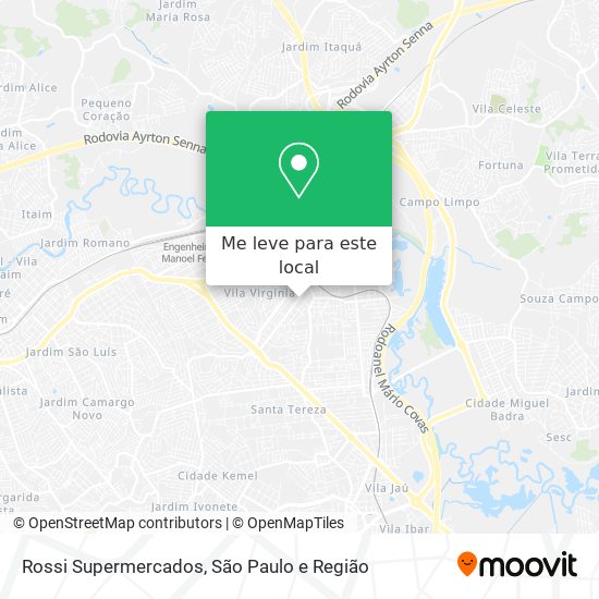 Rossi Supermercados mapa