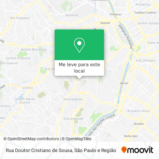 Rua Doutor Cristiano de Sousa mapa