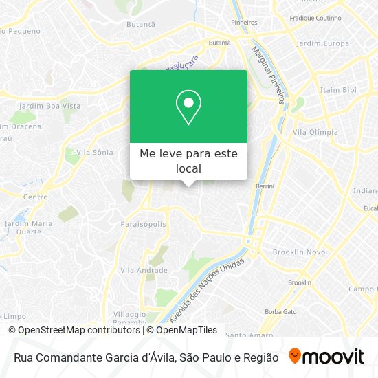 Rua Comandante Garcia d'Ávila mapa