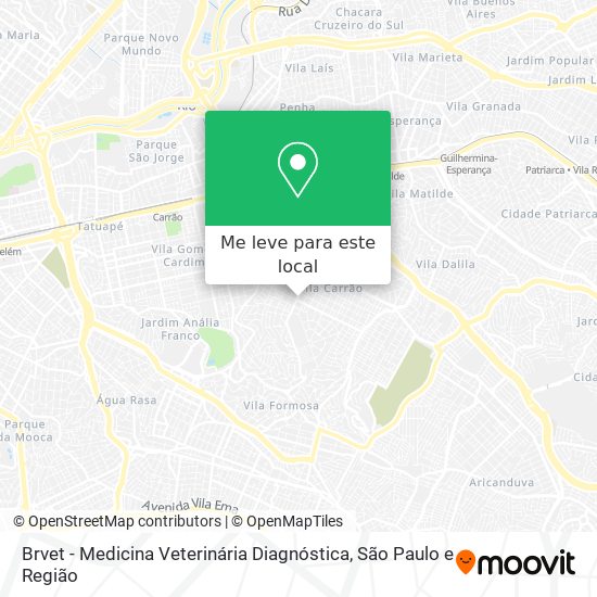 Brvet - Medicina Veterinária Diagnóstica mapa