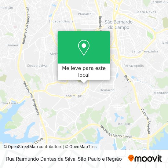 Rua Raimundo Dantas da Silva mapa