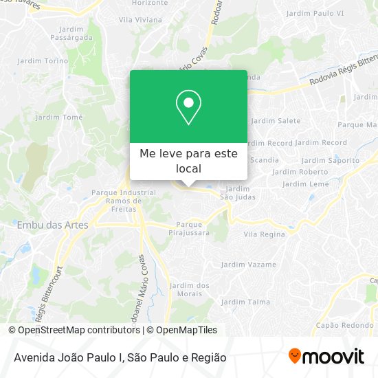 Avenida João Paulo I mapa