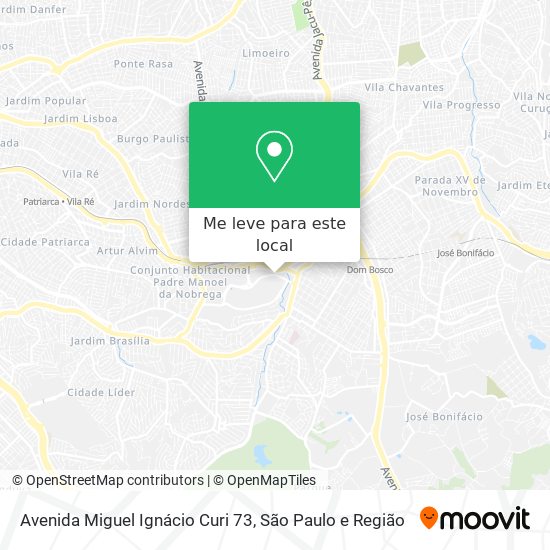Avenida Miguel Ignácio Curi 73 mapa