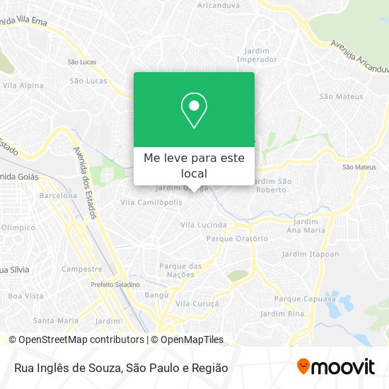 Rua Inglês de Souza mapa