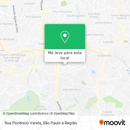 Rua Florêncio Varela mapa