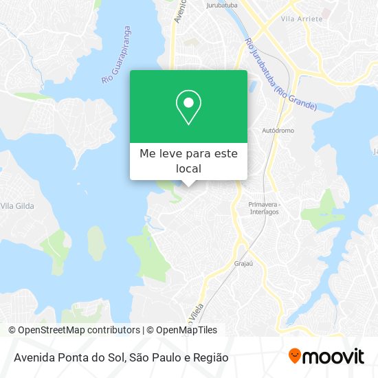 Avenida Ponta do Sol mapa